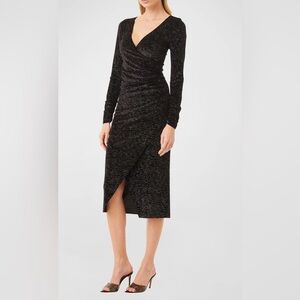 Misa Los Angeles Black Long Sleeve Dress